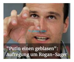 Ist Markus Rogan geisteskrank? Der ist Vertreter des ORF und faktisch Botschafter von Österreich?