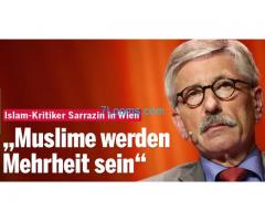 Islam Kritiker Sarrazin in Wien: Muslime werden Mehrheit sein!
