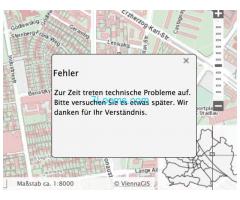 GIS PlanService der Gemeinde Wien am 11.11.18 nicht erreichbar;