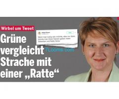 Noch Bürgermeisterin Helga Krismer von Baden vergleicht VizeKanzler Strache mit einer Ratte!