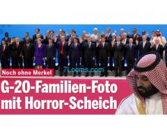G 20 Familien Foto mit Horrot Scheich, der Tötung des Journalisten in Auftrag gegeben hat!