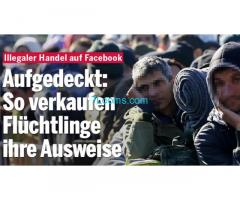 Illegaler Handel auf Facebook! So verkaufen die Invasoren und Flüchtlinge ihre Ausweise!