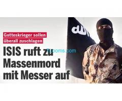 ISIS will Menschen in Europa mit dem Messer abschlachten! Sie ruft alle Anhänger zum Massaker auf!