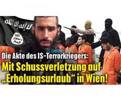 hier IS-Terrorkrieger auf Steuerzahlerkosten  auf Erholungsurlaub in Wien sind! Azad G.