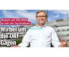 ORFler kassieren im Schnitt 100.000 Euro im Jahr!