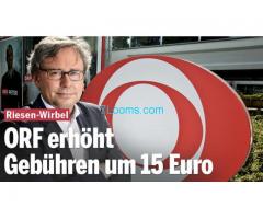 So nun werden nach der Wahl doch die ORF Gebühren um 15,- Euro erhöht; Danke!