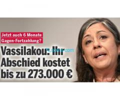 Vizebürgermeisterin von Wien: Vassilakou Abschied kostet nun bis zu 273.000,- !