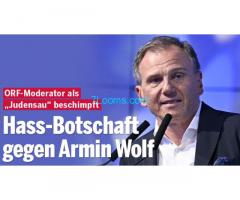 Hass-Botschaft gegen Armin Wolf, ORF Moderator als 