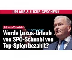 Wurde Luxus-Urlaub und 8.000,- Euro Geschenk von Top Spion an SPÖ Schnabl bezahlt?