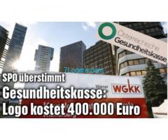 Logo der Gesundheitskasse für 400.000,- Euro für unsere Sozialversicherungsbeträge; Der Supergau!!
