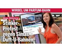 Stinker-Protest gegen Simas Duft-U-Bahn in Wien;