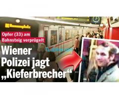 Wir suchen den brutalen Täter vom 08. Mai 2019, in der U-BahnStation Schwedenplatz;
