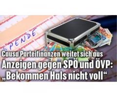 Anzeigen gegen SPÖ/ÖVP: „Bekommen Hals nicht voll“! Der VorzeigeSumpf!