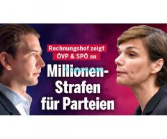 Anzeigen gegen SPÖ/ÖVP: „Bekommen Hals nicht voll“! Der VorzeigeSumpf!