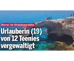 19 jährige Britische Urlauberin von 12 Horror Teenie Isralies in Zypern vergewaltigt!