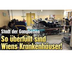 Die Wiener Patienten Versorgungslüge; So überfüllt sind die Gänge der Wiener Spitäler!