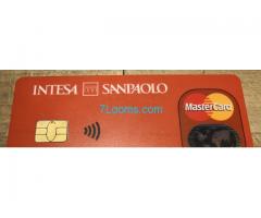 Intesa SanPaolo Supeflash PrePaid Mastercard 2017; Italia;