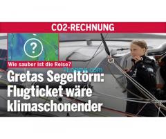 Fake Greta ! Segeltörn mit mehr CO2 Ausstoss als normale Flugtickets!