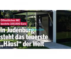 in Judenburg, Steiermark das teuerste Häusl der Weltsteht! 100.000,- Euro!