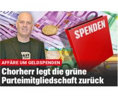 Chorherr legt die grüne Parteimitgliedschaft zurück, hat er Bestechungsgelder genommen?