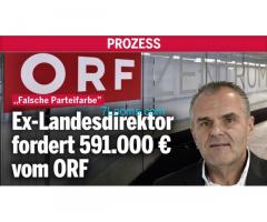 Ex-Landesdirektor Roland Brunhofer fordert 591.000,- vom ORF ein findiger Abzocker?