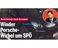 Ein echter SOZI Österreichischer Sozialist fährt Porsche; Damit die Arbeitsplätze erhalten bleiben!