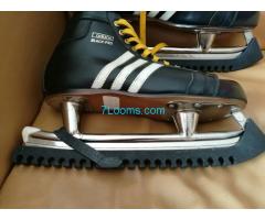Eishockey Schuhe Adidas Black-Pro; der Nostalgie Eishockey Schuh;
