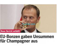 EU-Ratspräsident  Tusk soll 117.000 Euro für Champagner ausgegeben haben!