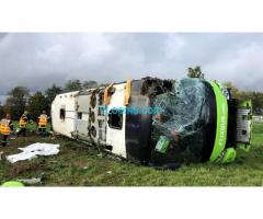 Schweres FlixbusUnglück mit 33 Verletzen Reisenden darunter 4 Schwerverletzte in Frankreich!