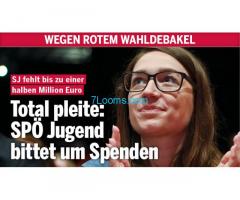 SPÖ ist pleite, SPÖ Jugend geht Betteln und sucht Geld nach Wahldebakel!
