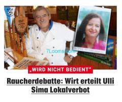 Noch SPÖ-Umweltstadträtin Ulli Sima hat Lokalverbot von Heurigenwirt Peter Binder in Jedlersdorf!