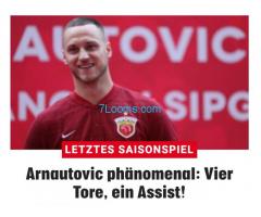 Marko Arnautovic erziell 4 Treffer und einen Assist gegen Shenzen zum 6:0 ! Super Arnautovic!