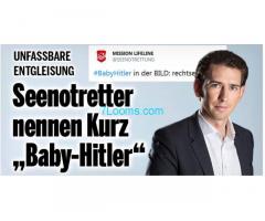 Deutsche SeeNotRetter nennen Bundeskanzler in spe Sebastian Kurz Baby-Hitler!