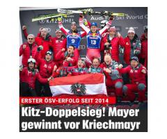 SensationsDoppelsieg 2020 Kitzbühel Streif; Matthias Mayer vor Vincent Kriechmayr!