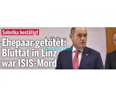 ISIS ermordetete österreichisches Ehepar in Linz; duch Tunesier der ISIS Angehöriger ist!