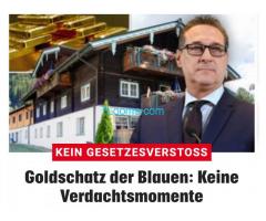 Keine Gesetzesverstosse, für Goldanlage der FPÖ mit H.C. Strache;