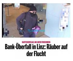 Wir suchen den bewaffneten Bankräuber vom 07.02.2020 in Linz-Froschberg!