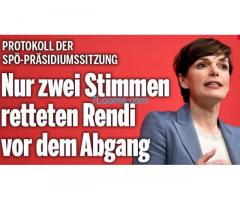 Protokoll der SPÖ-Präsidiumssitzung! Nur zwei Stimmen retteten Rendi Wagner vor dem Abgang!