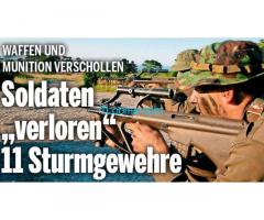 österreichische Bundesheer-Soldaten in den letzen 10 Jahren 11 Sturmgewehre verloren!