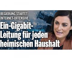 Regierung startet sinnlose Internet Offensive in Österreich, Ein-Gigabit für jeden Haushalt wozu?