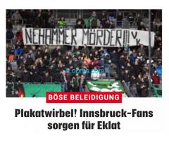 Österreichs Innenminister Nehammer wird von Ultras als Mörder beschimpft!