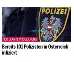 Momentan 101 österreichische Bundespolizisten positiv getestet weitere Info werden verheimlicht!