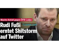 Rudi Fussi mit einem psychostischen MachoAnfall auf Twitter erntet natürlich einen Shitstorm!