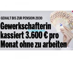 SPÖ Gewerkschafterin bereichert sich am Kaptial der A1 Telekom und Steuerzahler!