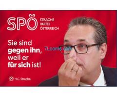 Strache Partei Österreich; Sie sind gegen ihn, weil er für sich ist!