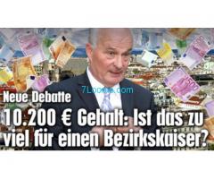 Bezirkskaiser im 19ten Bezirk in Wien bekommt 10.200,- Euro im Monat!