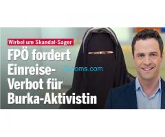 FPÖ fordert EinreiseVerbot für BurkaAktivistion Jetzt!
