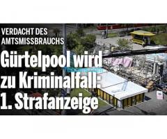 Wiens Rot-Grüner Gürtel-Pool ist nun Kriminalfall wegen Amtsmissbrauches der BezirksLeiter!