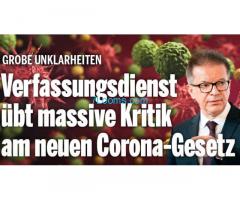 Neues Corona-Gesetz von der Regierung um Anschober wieder eine Disaster laut Verfassungsdienst!