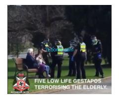 Gestapo methods by Victoria´s Police terrorising the Elderly, Robbing there Cellular!